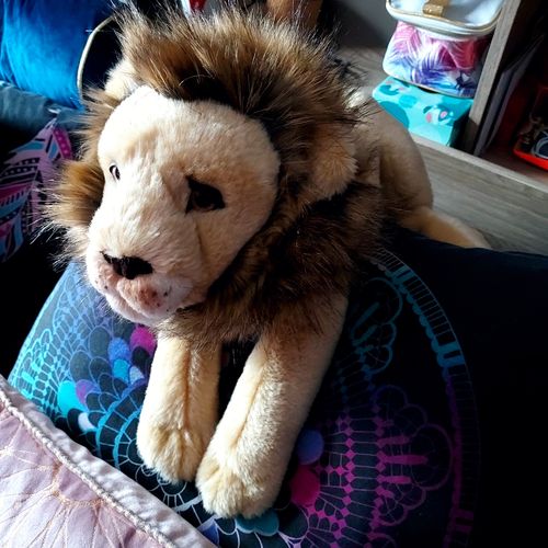 La Pelucherie Jungle Melchior leone peluche 40 cm criniera