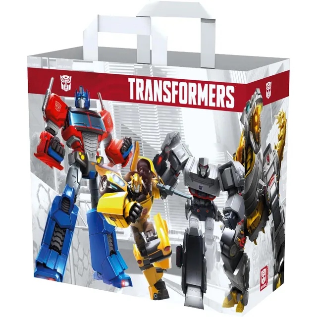 Transformers Borsa Spesa 40x45x20 Shopper Riciclata Bianca
