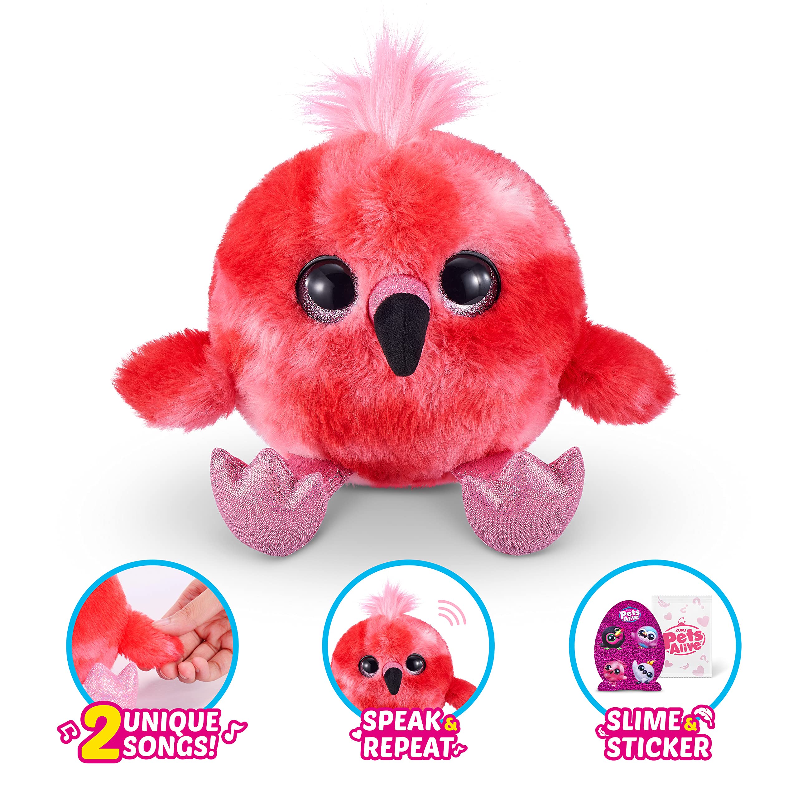 Pets Alive Chirpy Birds Tucano peluche interattivo uovo