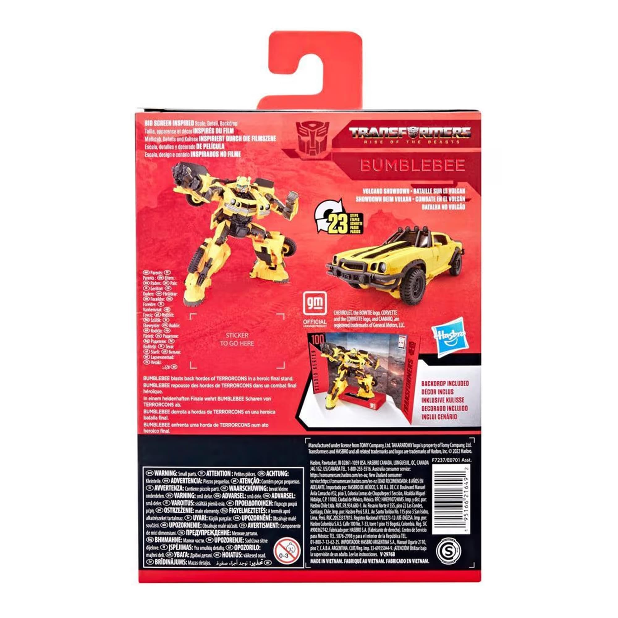 Transformers Studio Series 100 Bumblebee action figure 11 cm Camaro