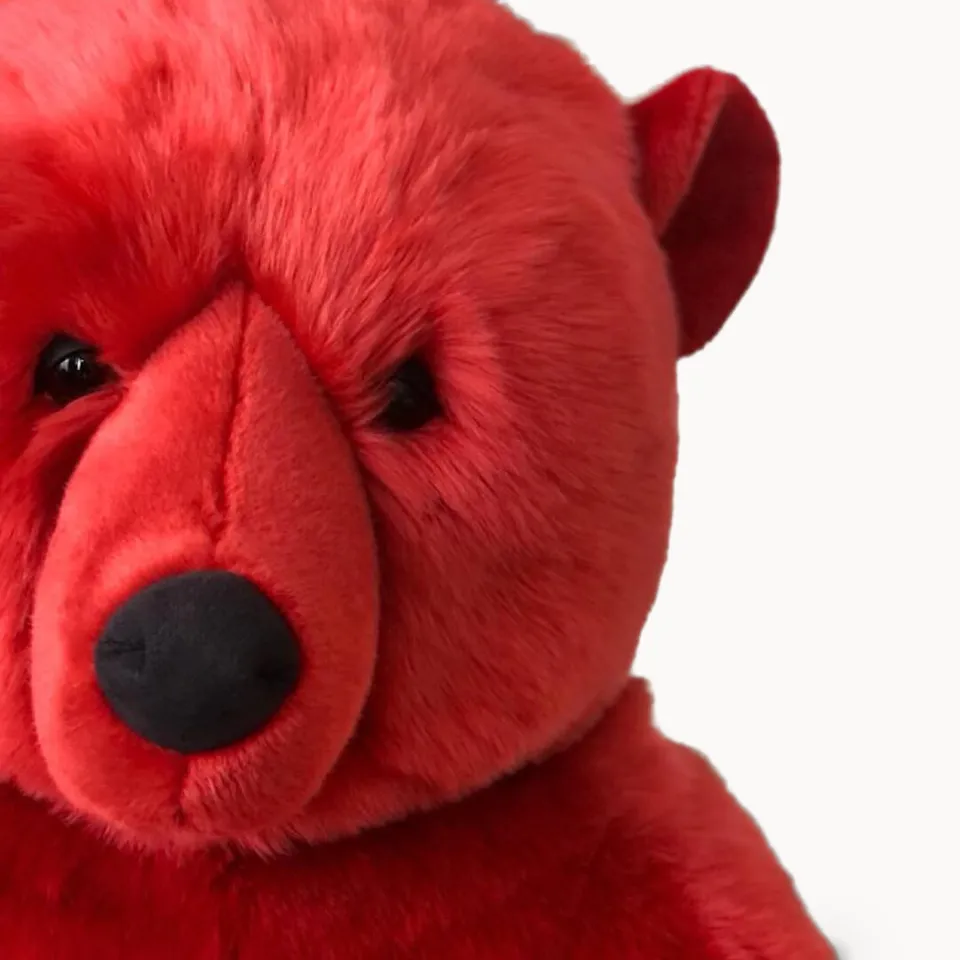 La Pelucherie Red Jules Bear orsacchiotto Small 35cm rosso