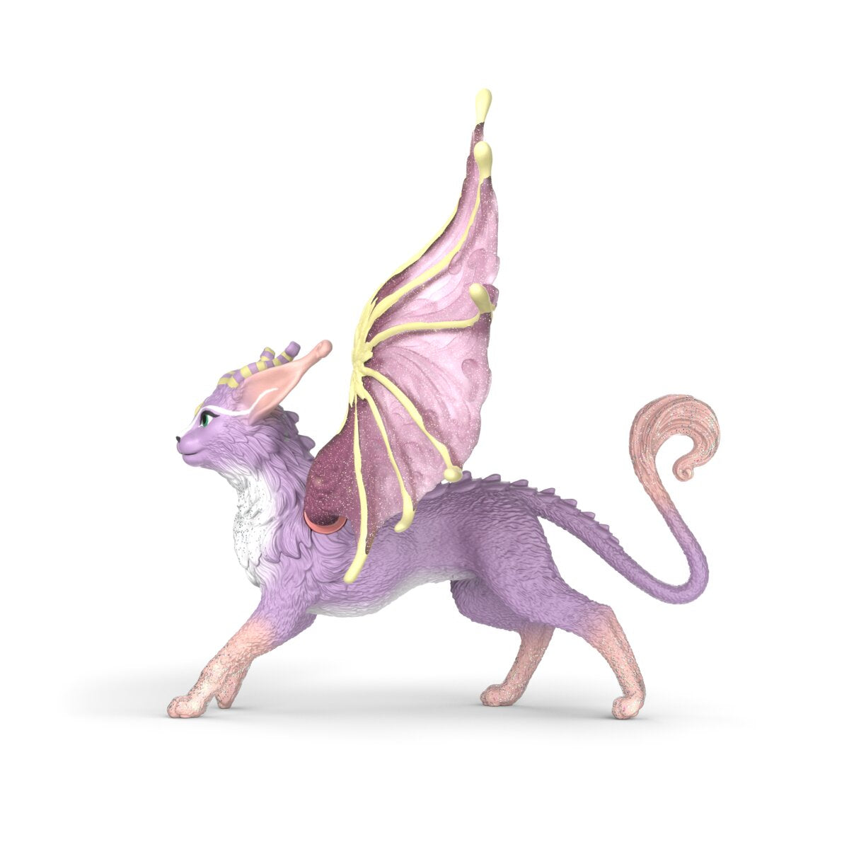 Schleich Eldrador Drago Gatto Alato 70846 Statuina Ali Rosa