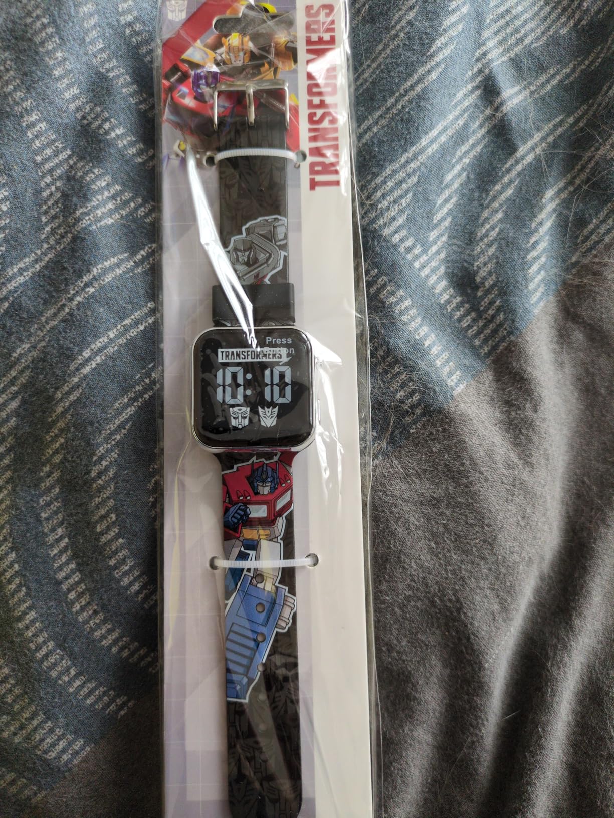 Transformers orologio bambino digitale LED silicone nero
