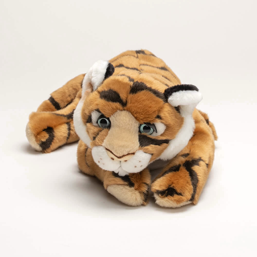 La Pelucherie Jungle Tigre César peluche morbido 35cm arancione