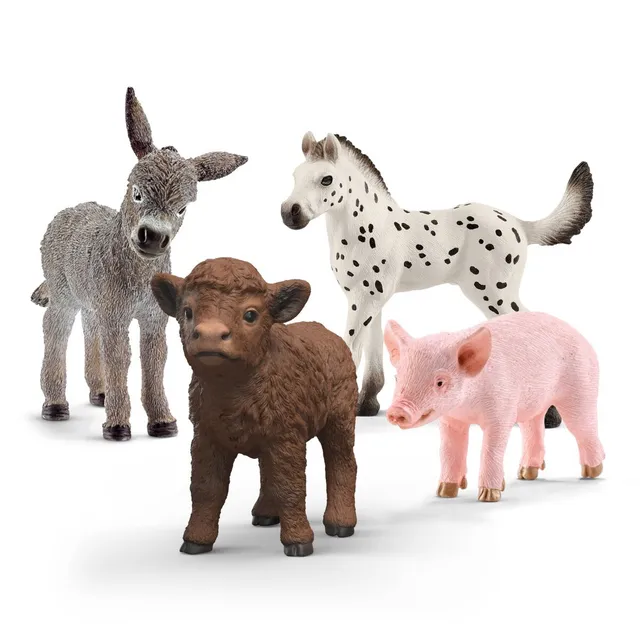 Schleich Farm World 42740 Cuccioli Fattoria Set 4 Animali