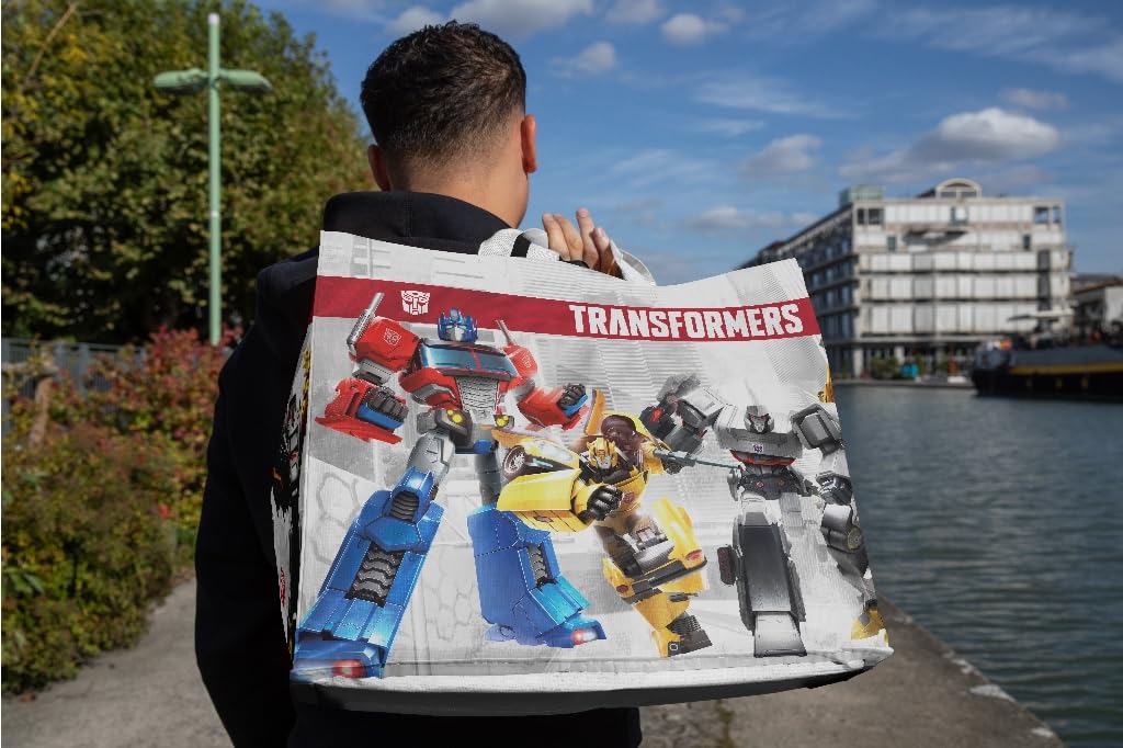 Transformers Borsa Spesa 40x45x20 Shopper Riciclata Bianca