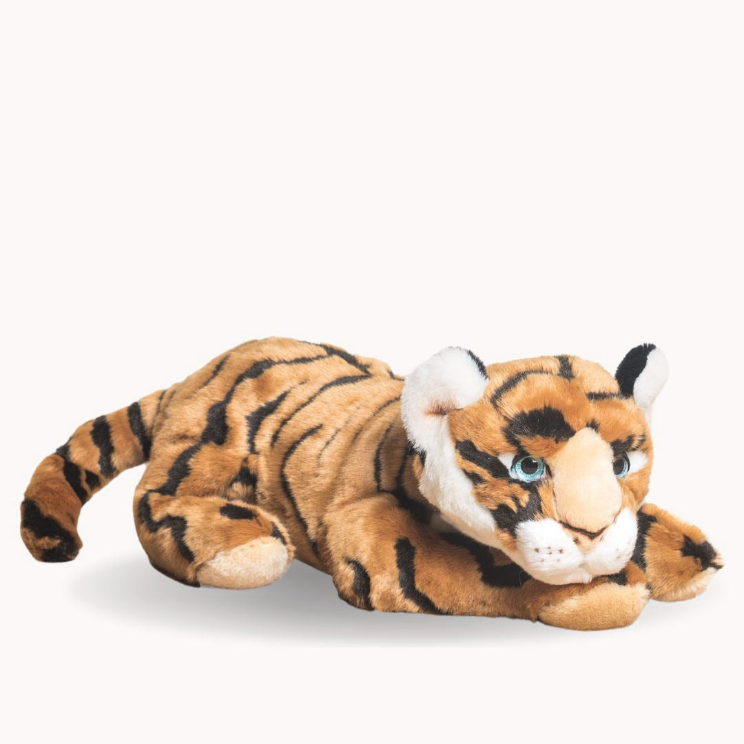 La Pelucherie Jungle Tigre César peluche morbido 35cm arancione