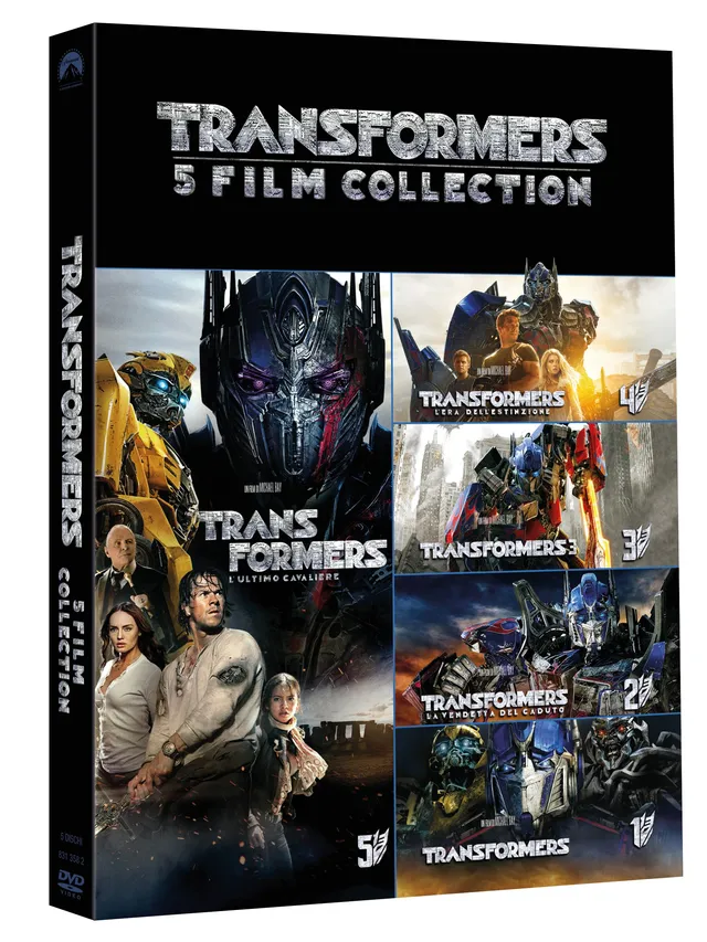 Transformers Collezione cofanetto 5 DVD saga film