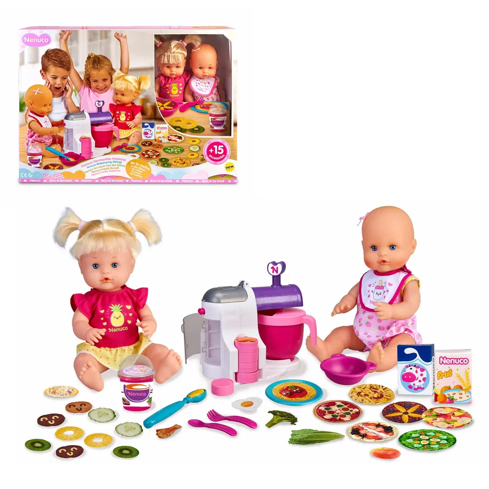 Nenuco Sorelle in Cucina 2 bambole 35 cm accessori
