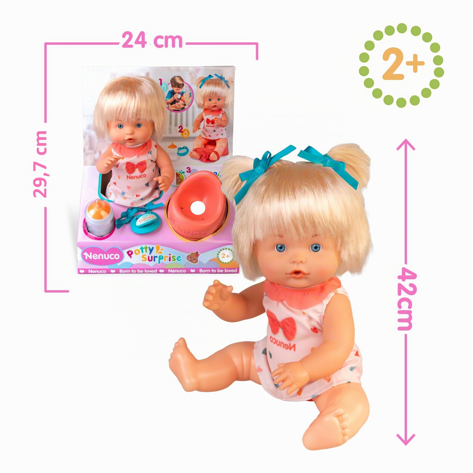 Nenuco Vasino Sorpresa NFNB2000 bambola 25 cm bionda