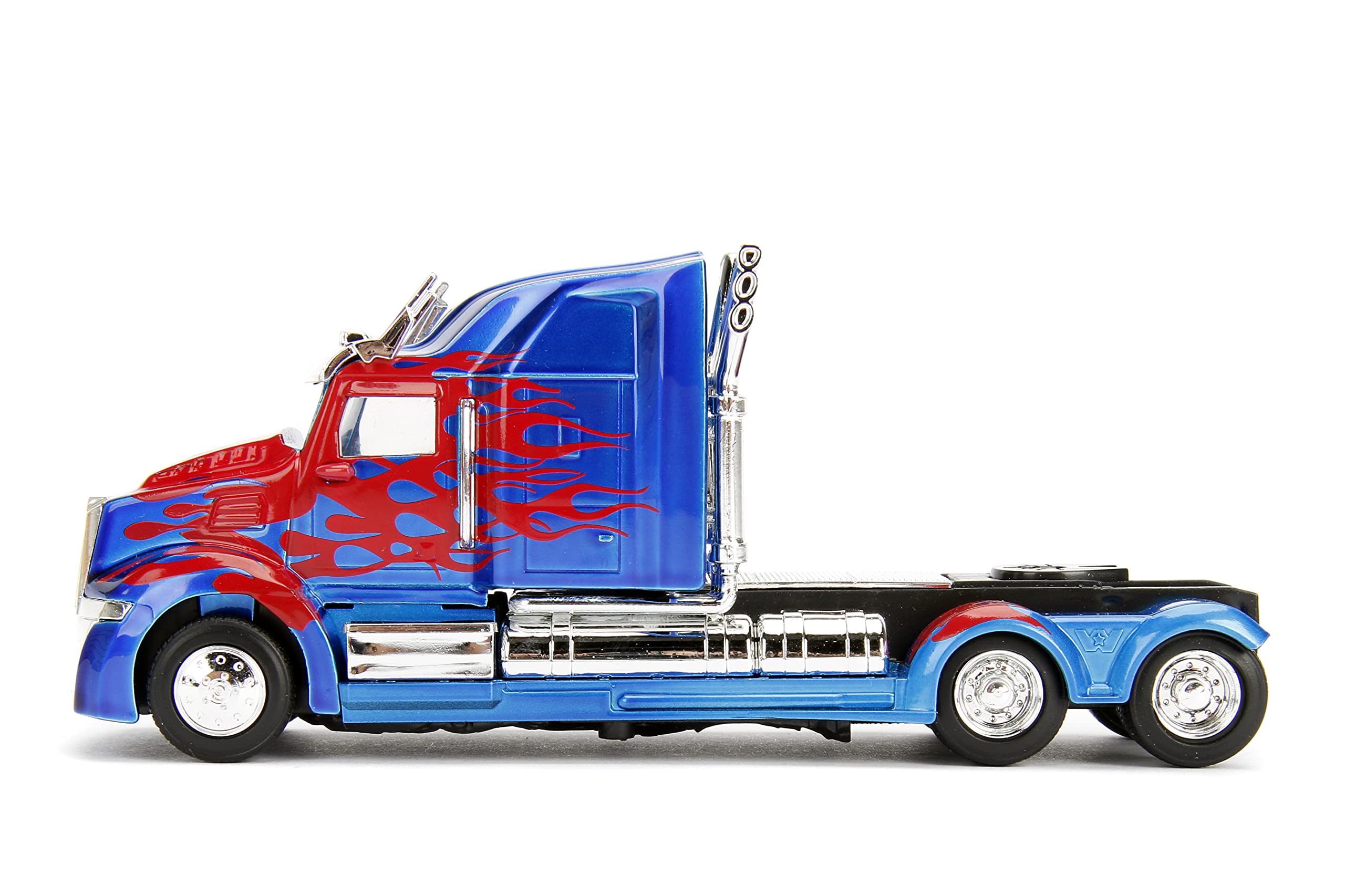 Transformers Jada T5 Optimus Prime camion die-cast 1:32 blu rosso