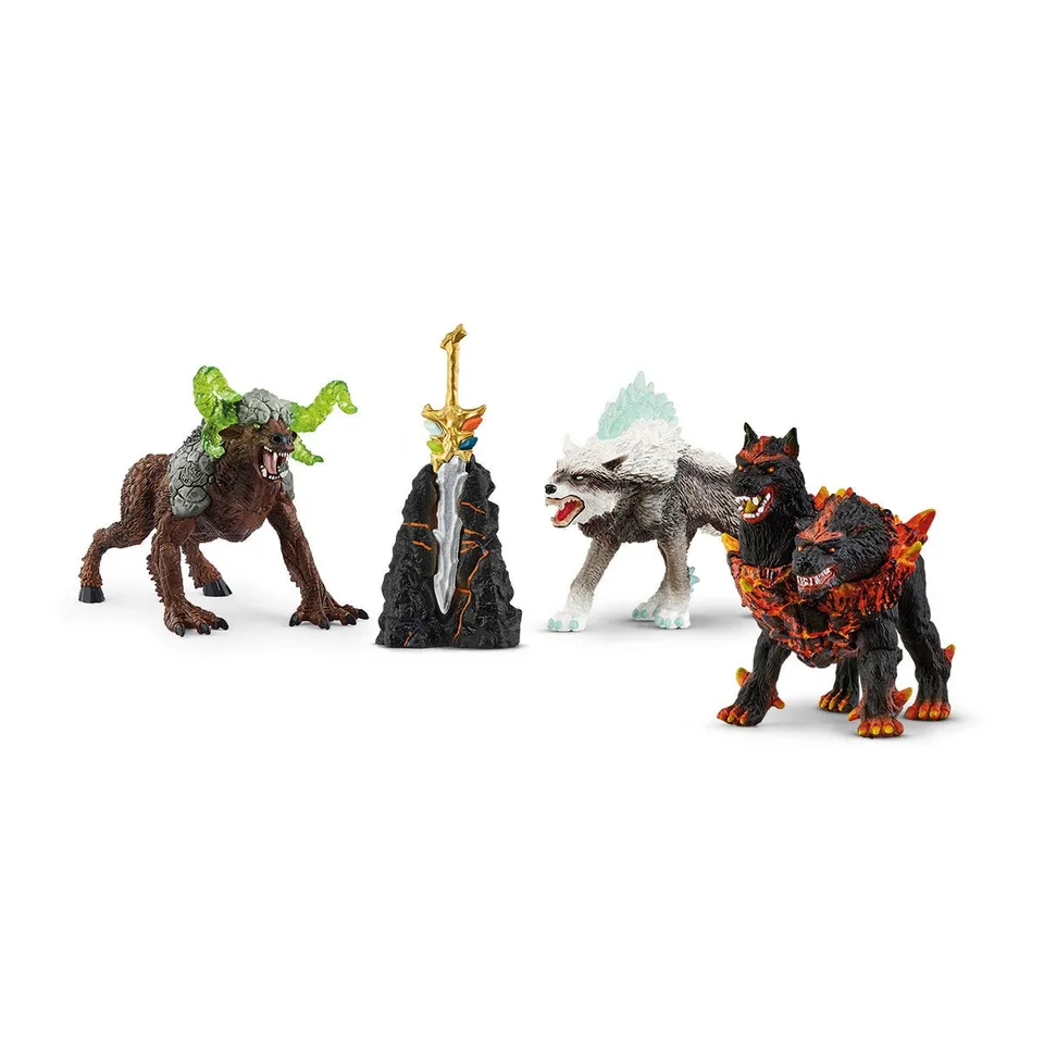 Schleich Eldrador 72179 Starter Set action figure Cerbero lupo