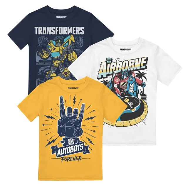 Cotton Soul Transformers maglietta bimbo pack Optimus 5-6a