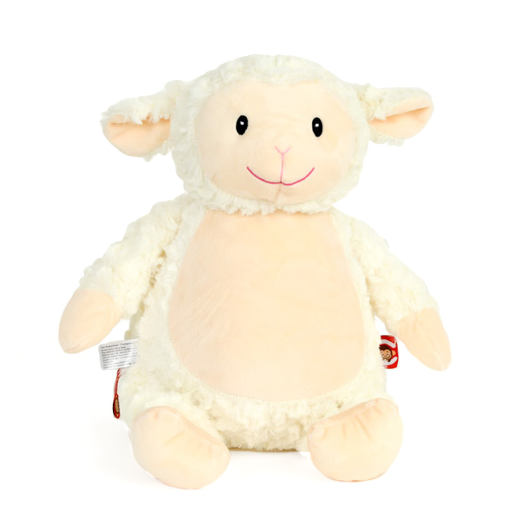 Cubbies Teddies Fluffy Lamb Loverby peluche agnello bianco