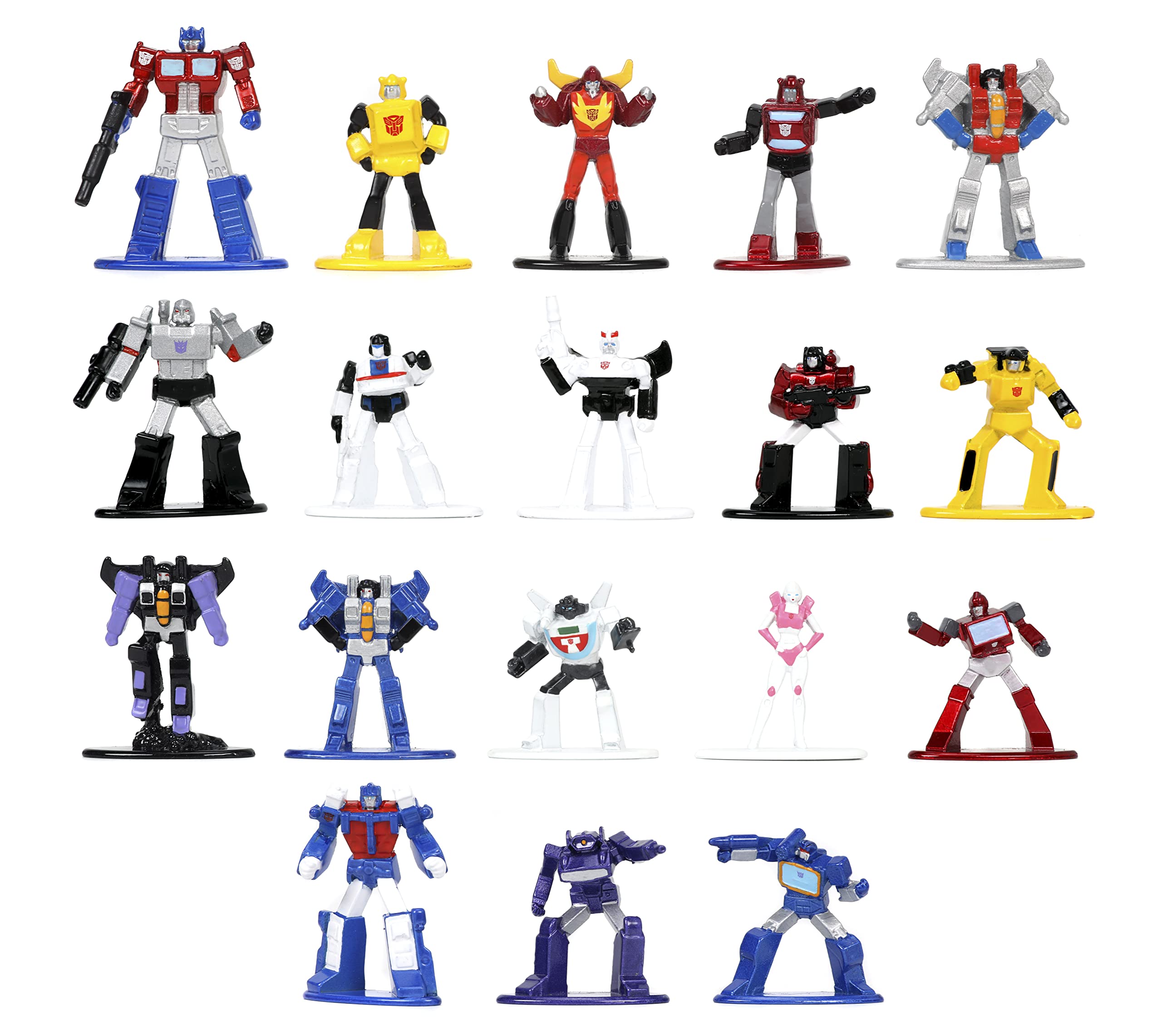 Jada Transformers Nano Metalfigs personaggi 4,2 cm confezione 18