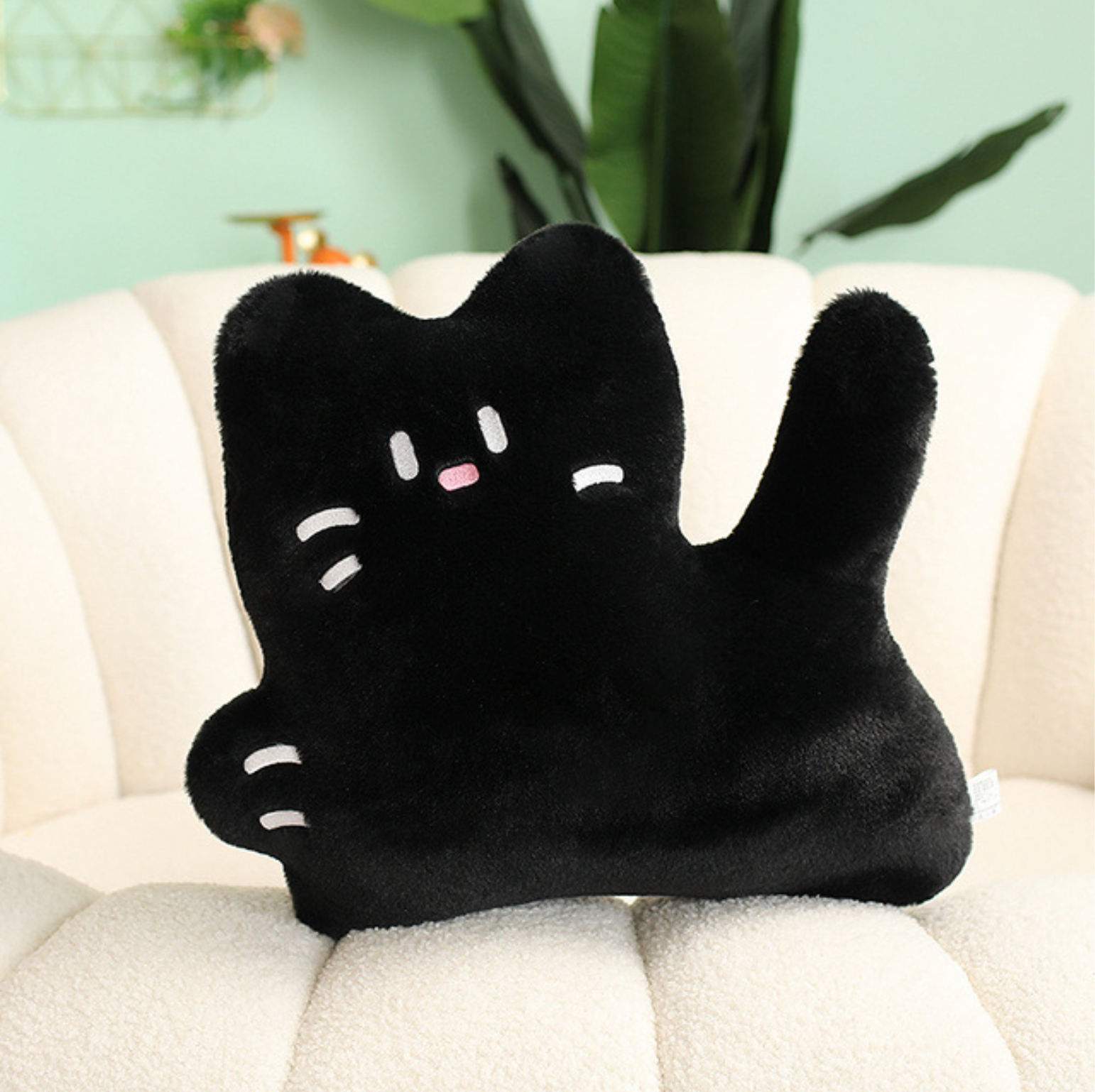 ToyalFriends Cats White Sitting peluche gatto bianco seduto cuscino
