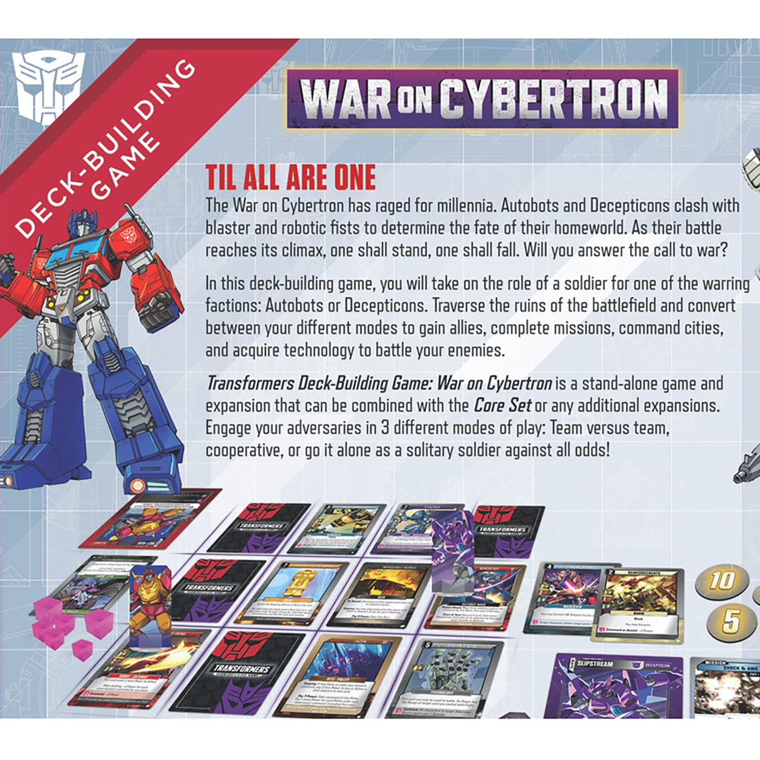 Renegade Transformers War on Cybertron gioco carte 175 carte