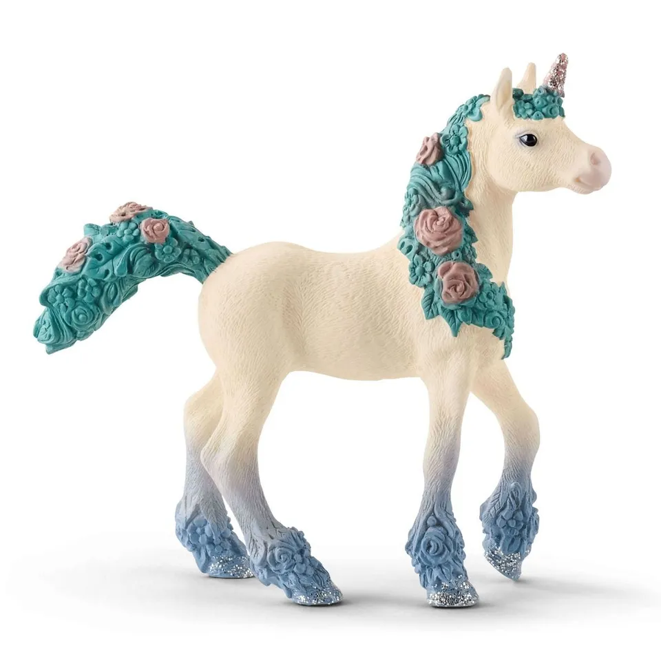 Schleich Bayala Puledro unicorno fiori 70591 figuretta magica