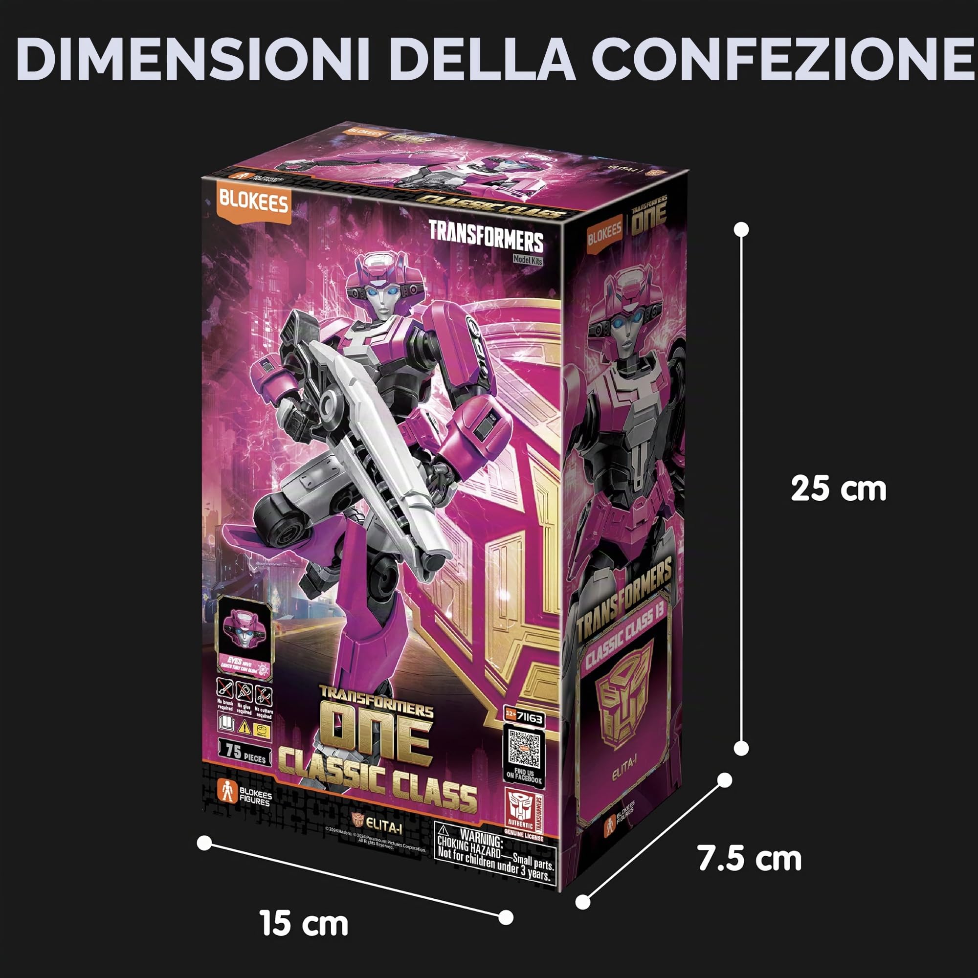 Blokees Transformers Classic Class 13 Elita-1 model kit 75 pezzi