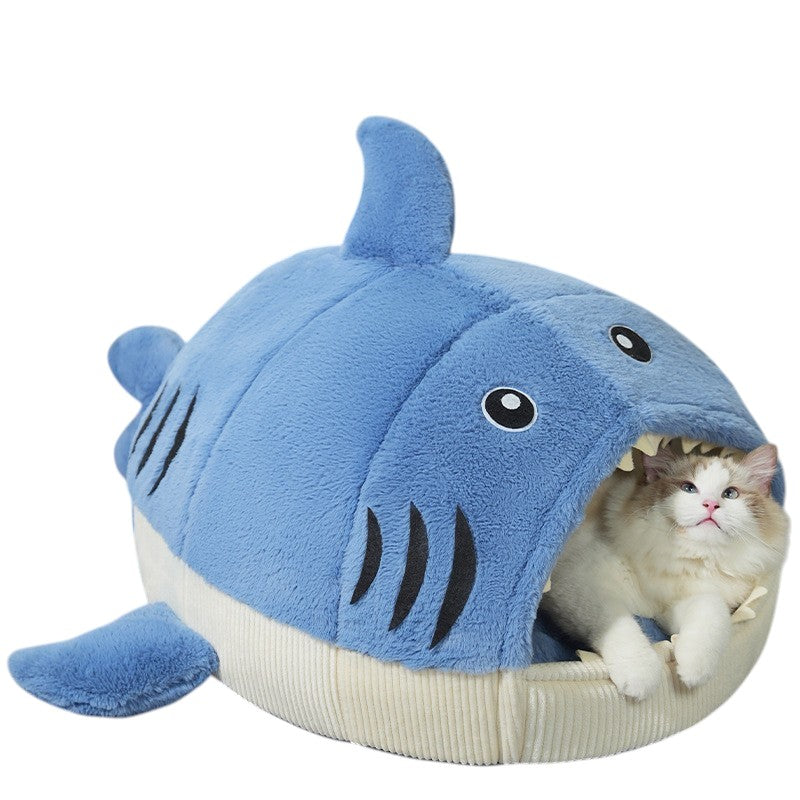 ToyalFriends Pet Beds Cuccia Squalo M per gatti morbida