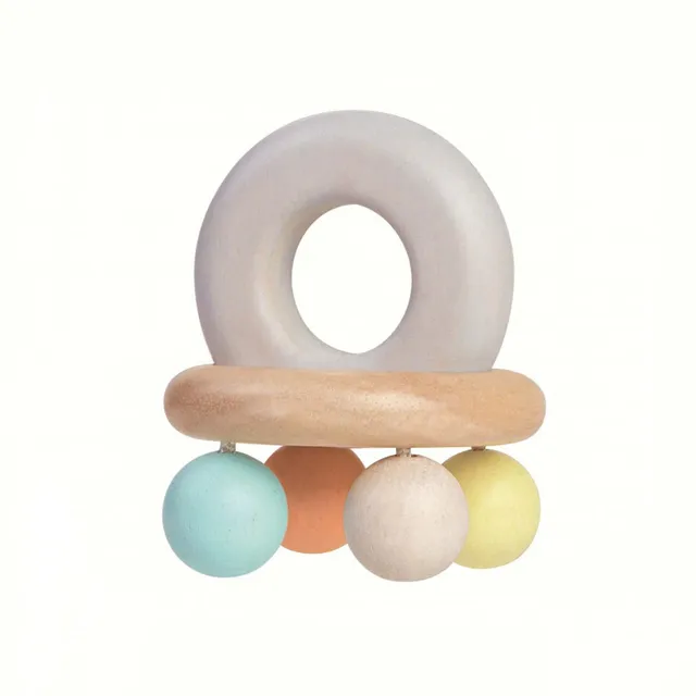 Kreativa Wooden Rattles Rattle Bell sonaglio legno campanella