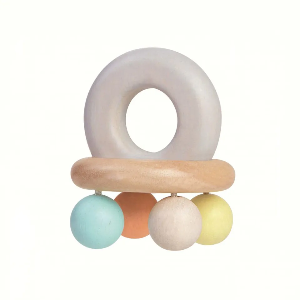 Kreativa Wooden Rattles Rattle Bell sonaglio legno campanella