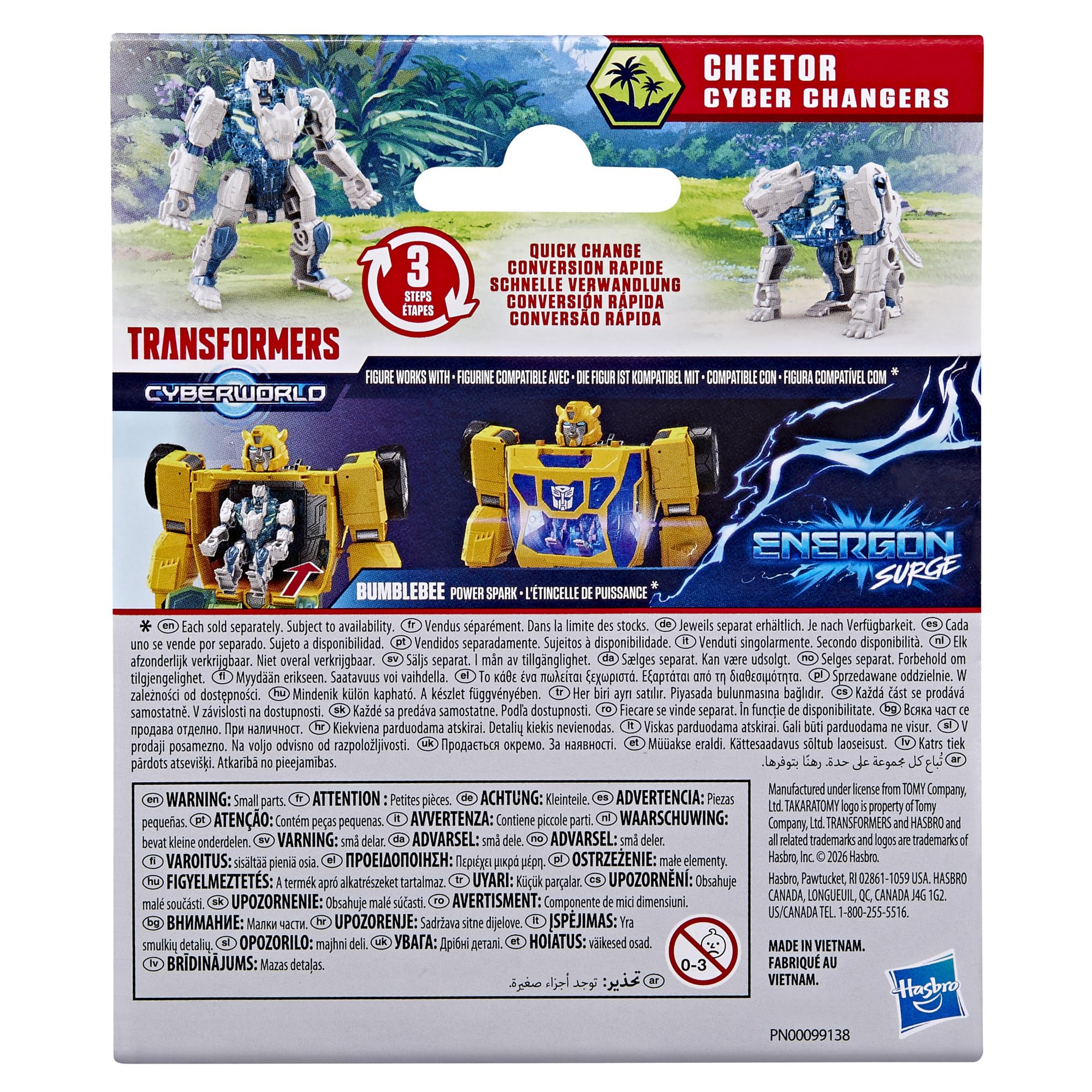 Transformers Cyberworld Cheetor Energon Surge 10 cm bestia