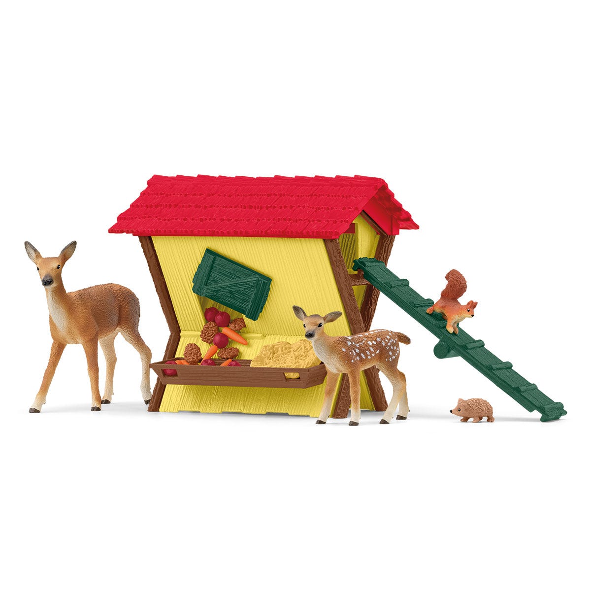 Schleich WILD LIFE Mangiatoia nel Bosco 42658 animali foresta