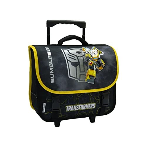 Bagtrotter Transformers Bumblebee cartella con ruote 38 cm nero
