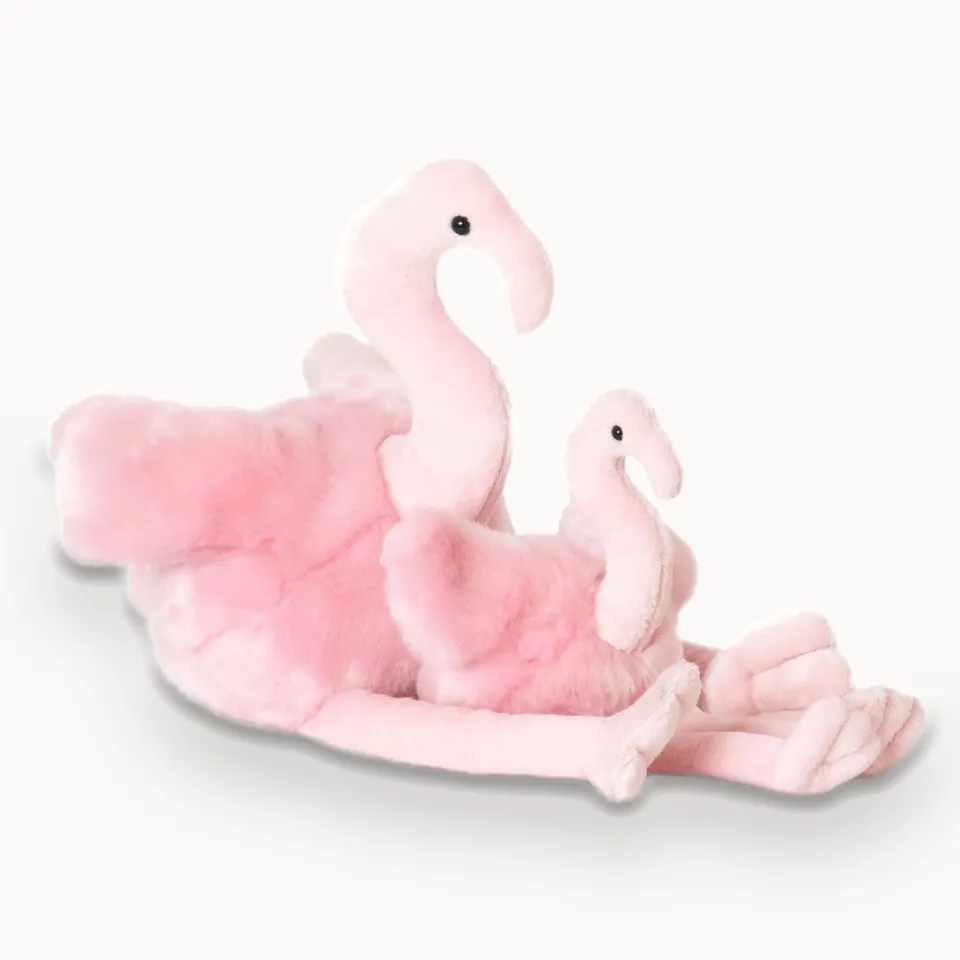 La Pelucherie Jungle Suzie fenicottero peluche 36 cm rosa