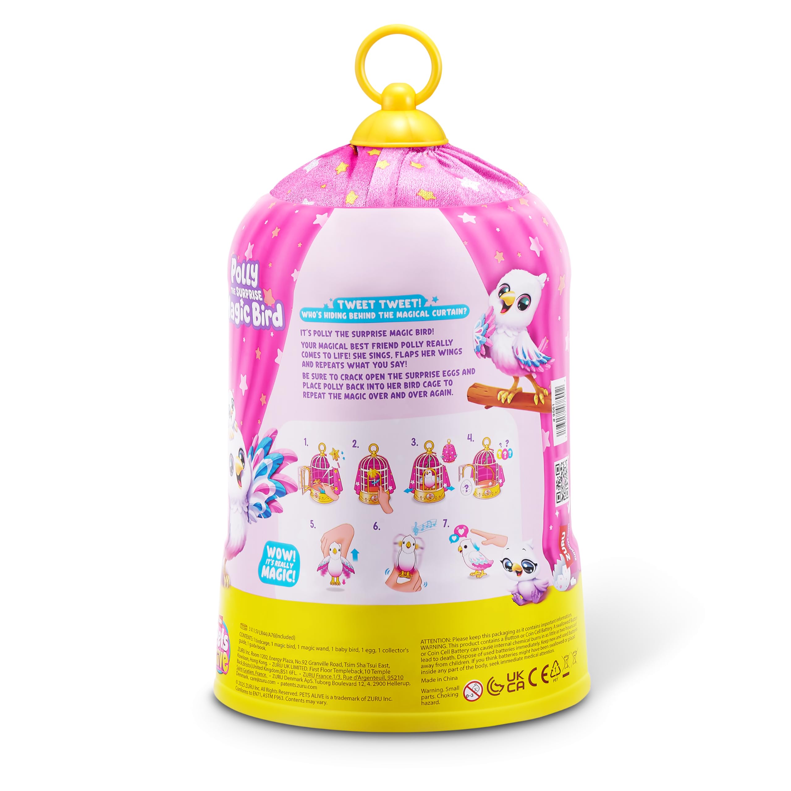 Pets Alive Polly Magic Bird peluche elettronico che parla