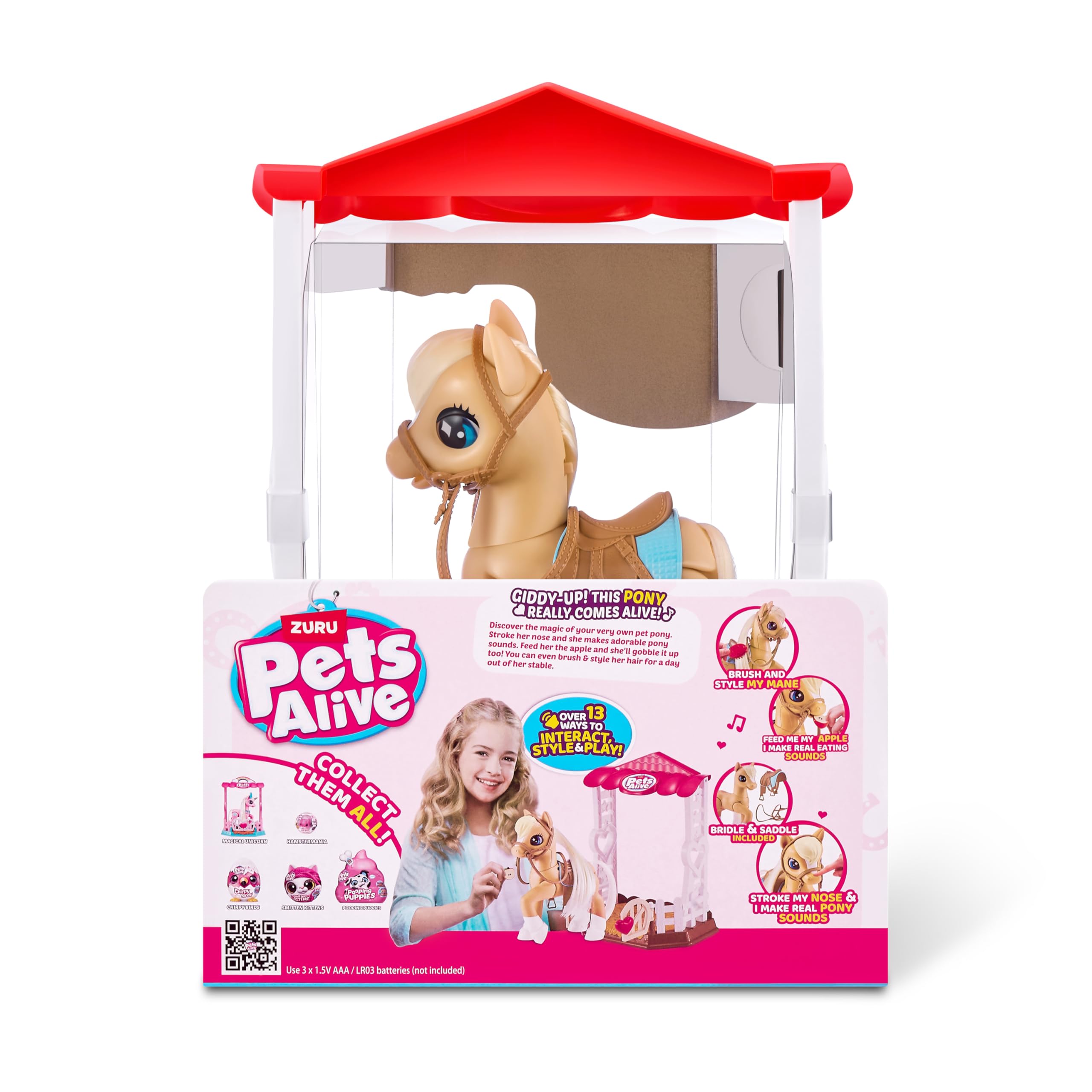 Pets Alive Robotic Pets My Magical Pony interattivo con scuderia