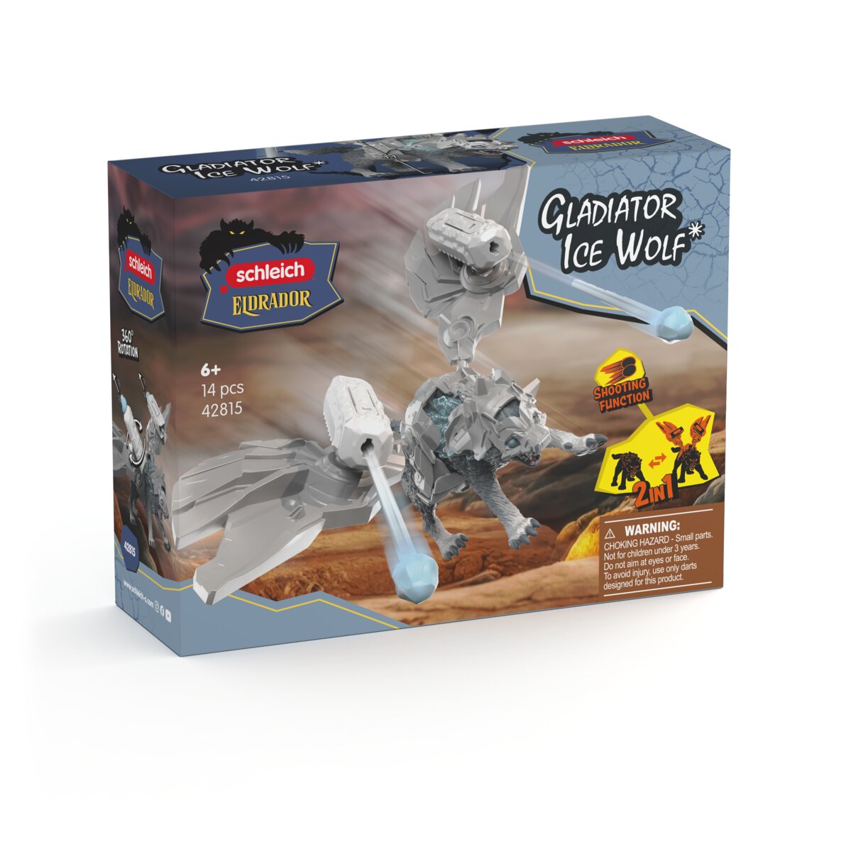 Schleich Eldrador Lupo di Ghiaccio action figure set 14 pezzi