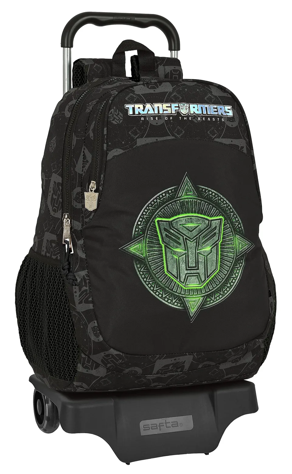 Safta Transformers zaino trolley scuola nero 33x15x43 cm