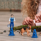 Schleich Pocket Set Operazione polizia action figure poliziotto e cane