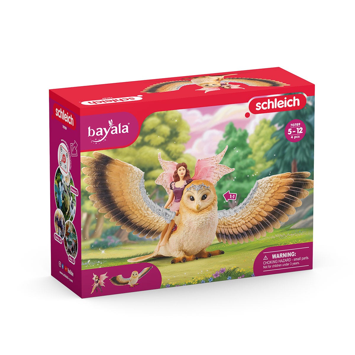 Schleich Bayala Fata Glam-Owl Set 2 Pezzi Action Figure
