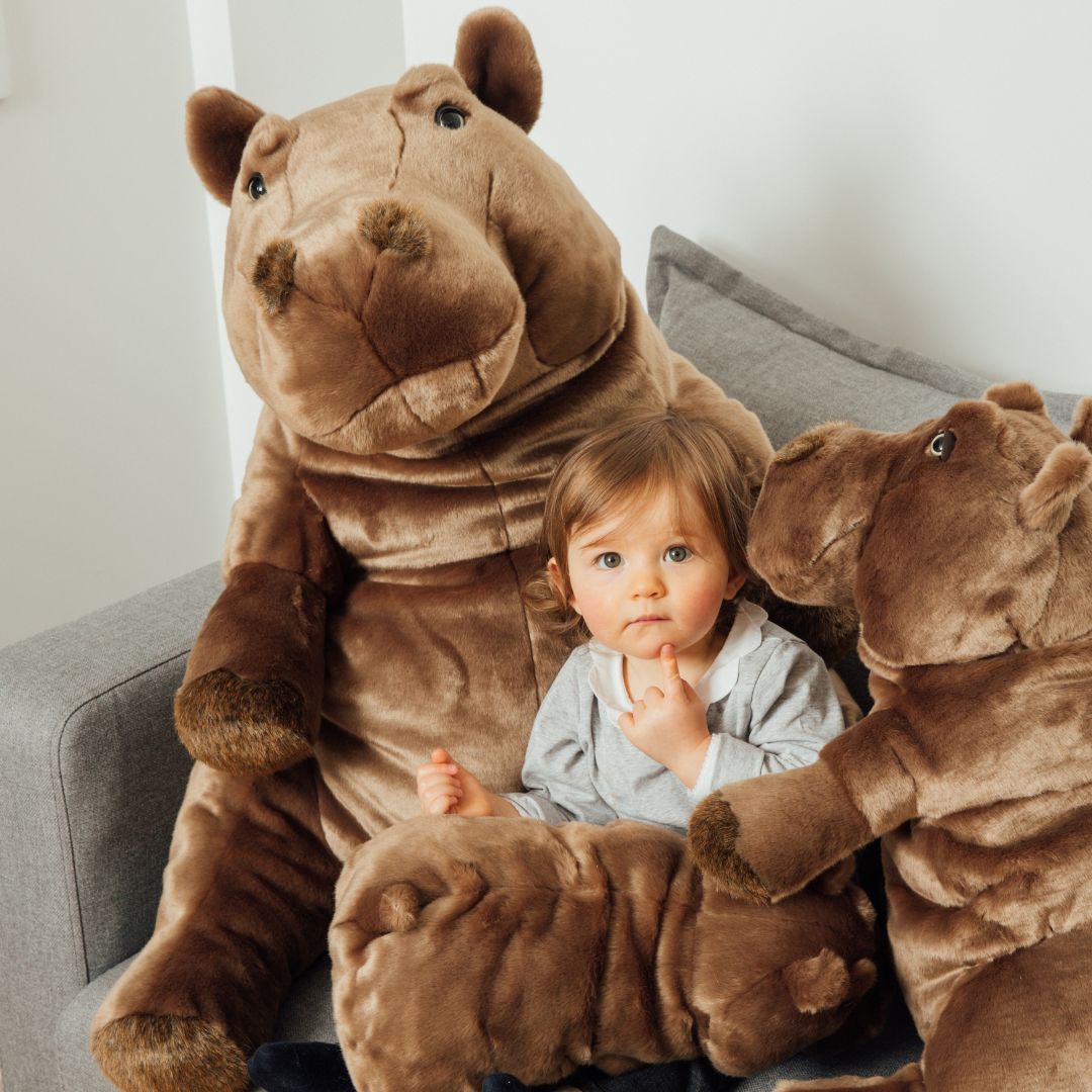 La Pelucherie Jungle Edgar ippopotamo peluche 40 cm