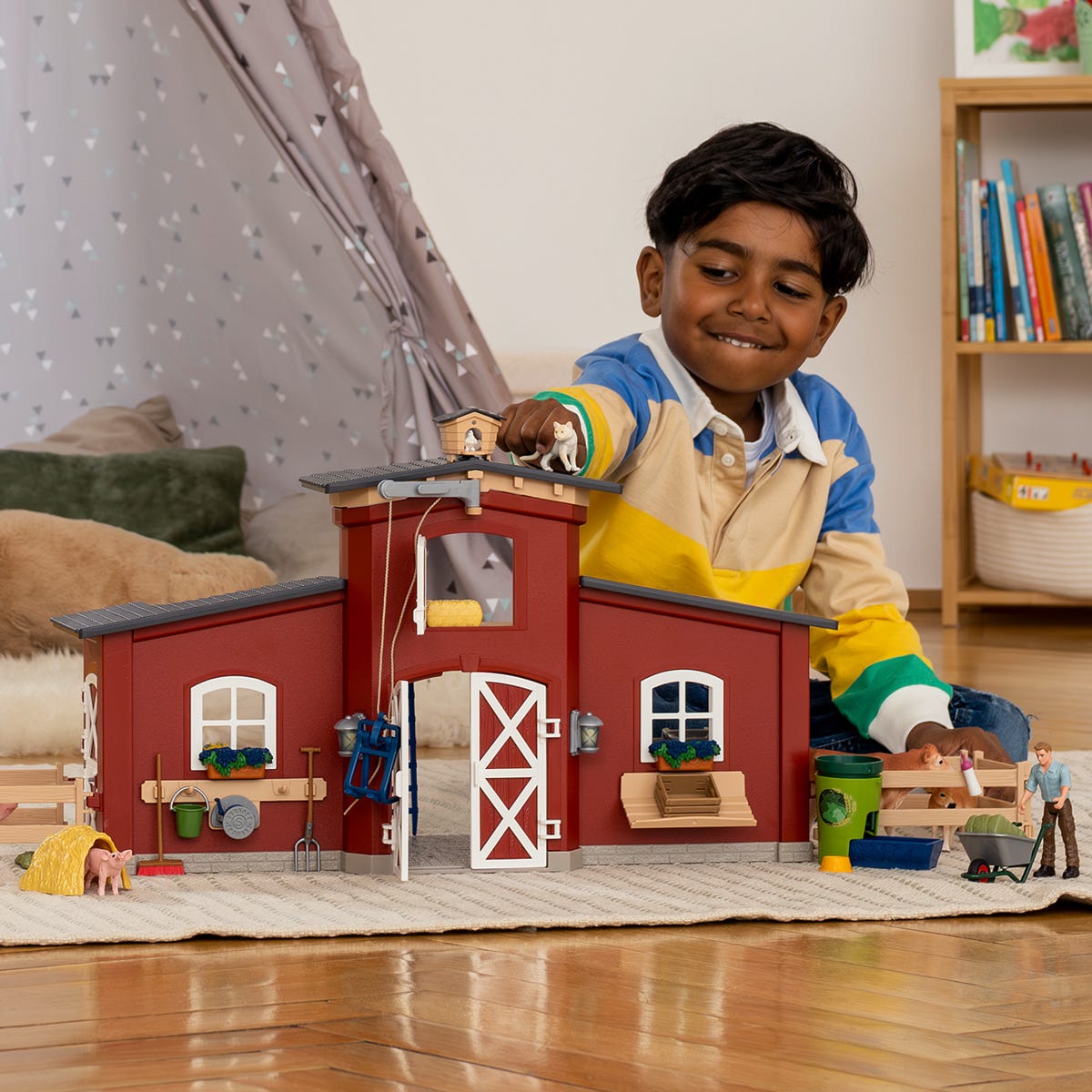 Schleich Farm World Grande Fienile Playset Animali 42606