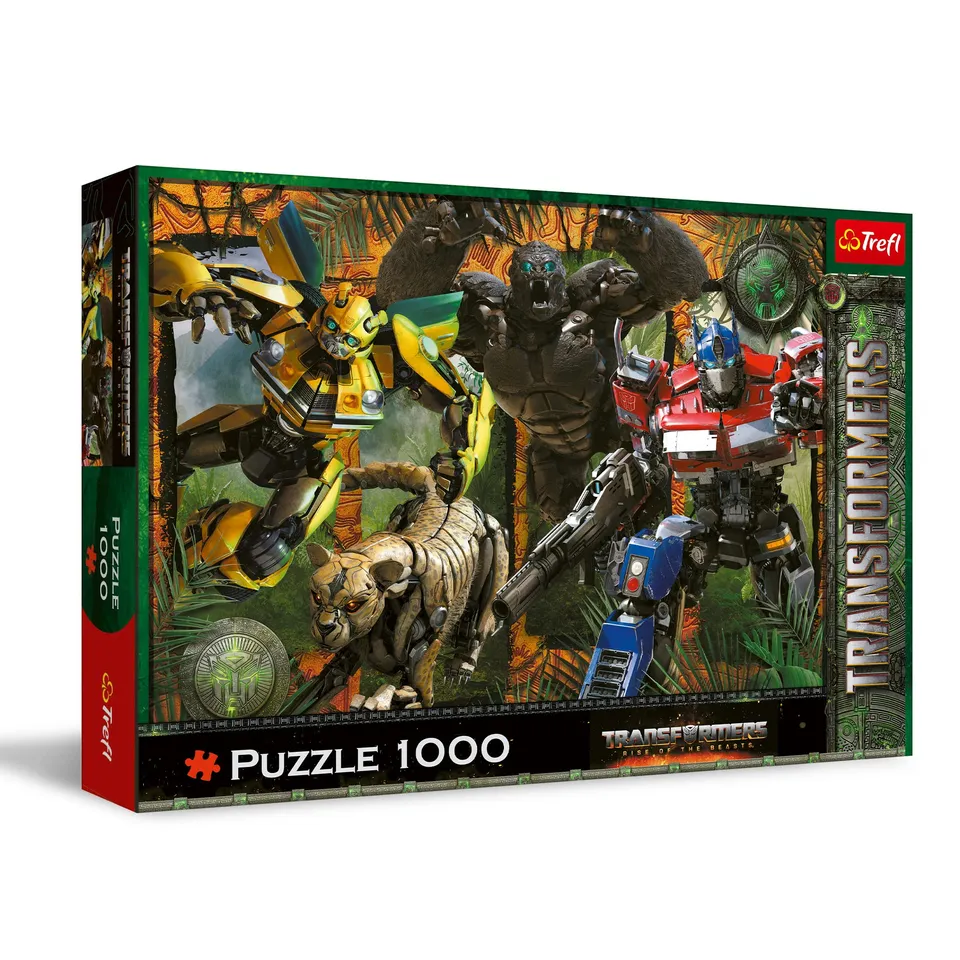 Transformers Rise of the Beasts Trefl puzzle 1000 pezzi 12 anni