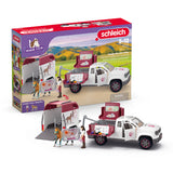 Schleich Horse Club Veterinaria mobile con trailer e puledro