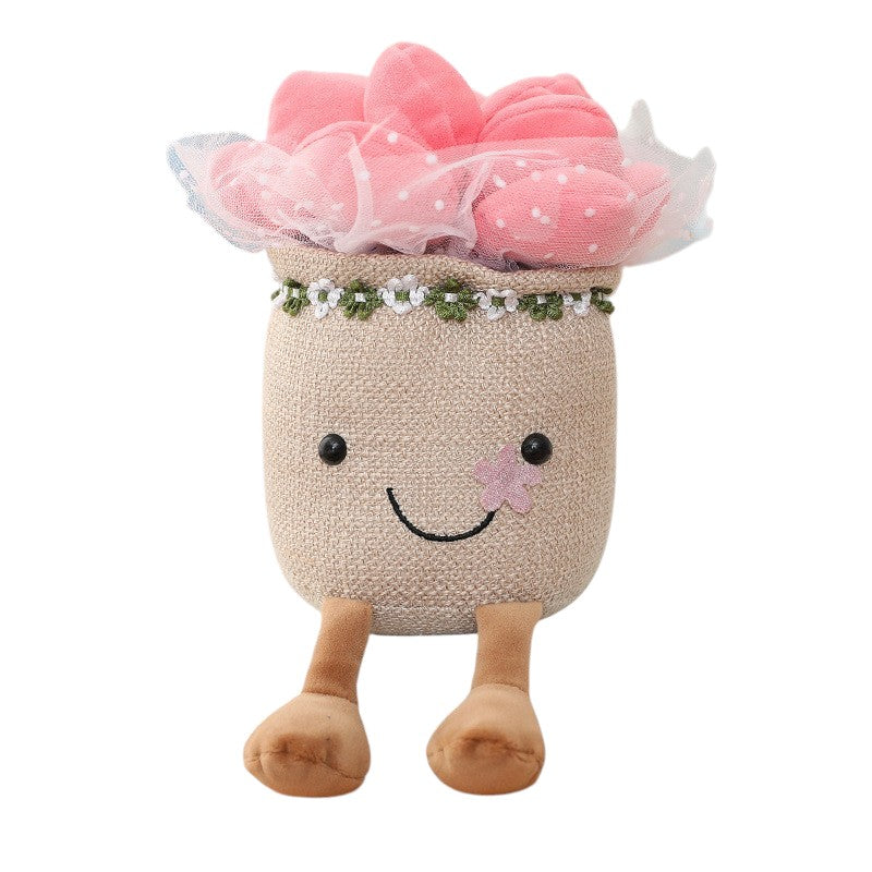 ToyalFriends Flower & Plant succulenta peluche 25cm blu
