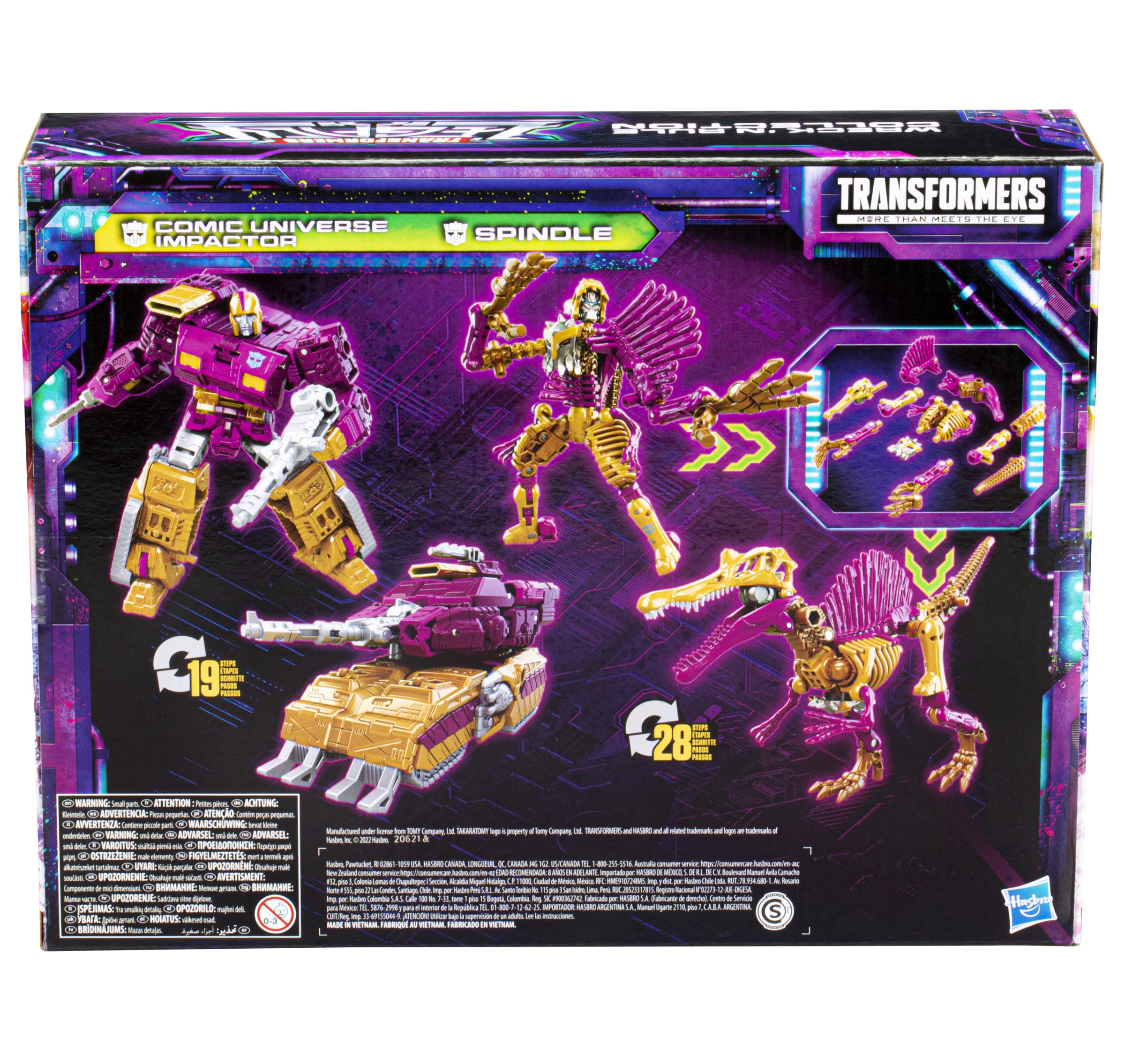 Transformers Legacy Impactor e Spindle action figure 14 cm