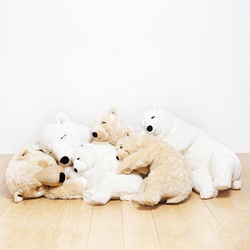 La Pelucherie Bear Lucien orsacchiotto miele Medium 65cm pelo lungo