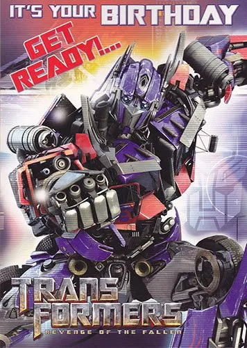 Transformers Biglietto di auguri sonoro collezionabile