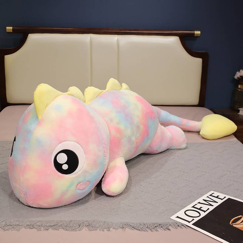 ToyalFriends Dinosaurs 80cm peluche dinosauro cuscino viola gigante