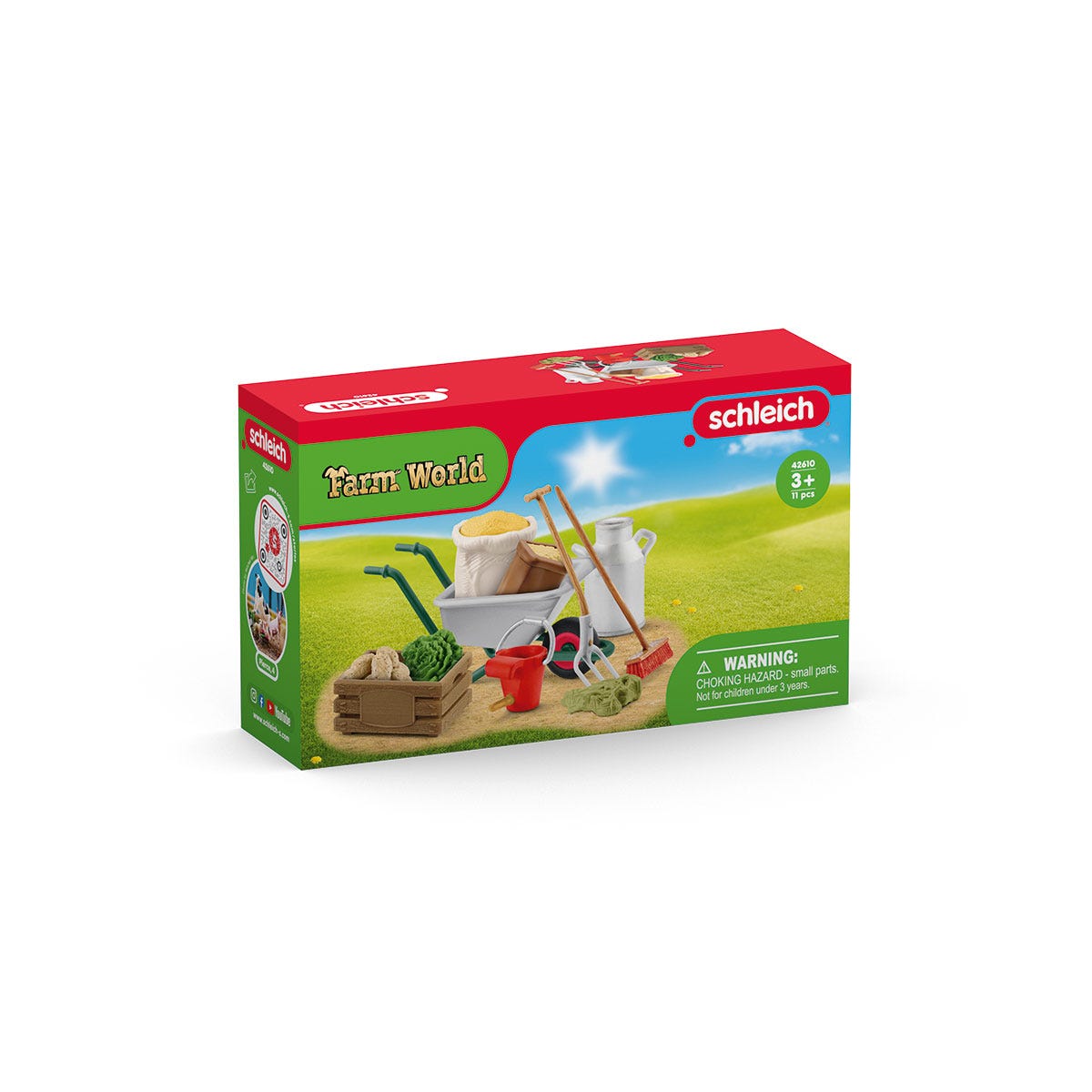 Schleich Accessori 42610 Attrezzi Pulizia Stalla set fattoria