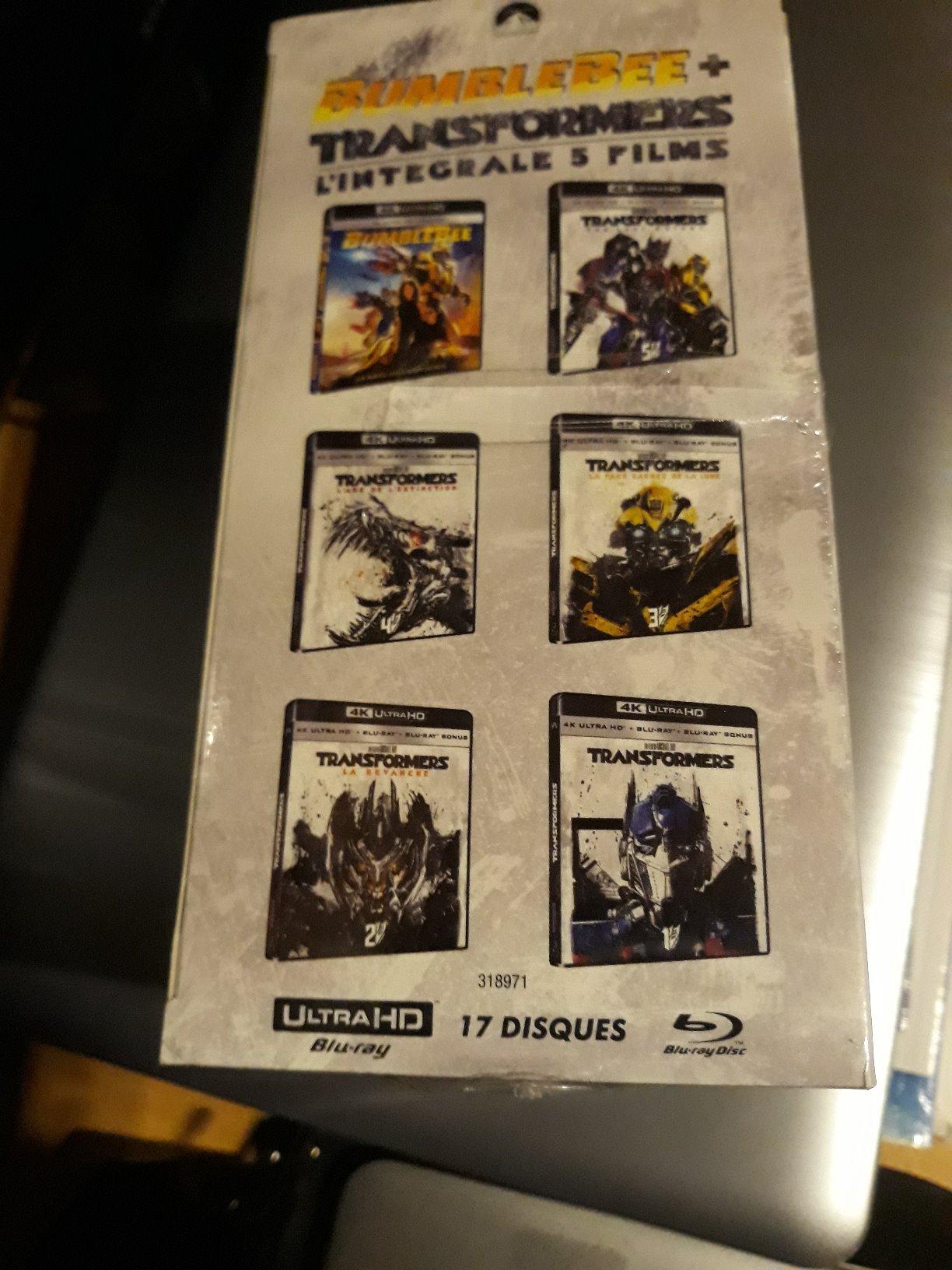 Transformers Integrale 5 Films Blu-Ray cofanetto 5 film