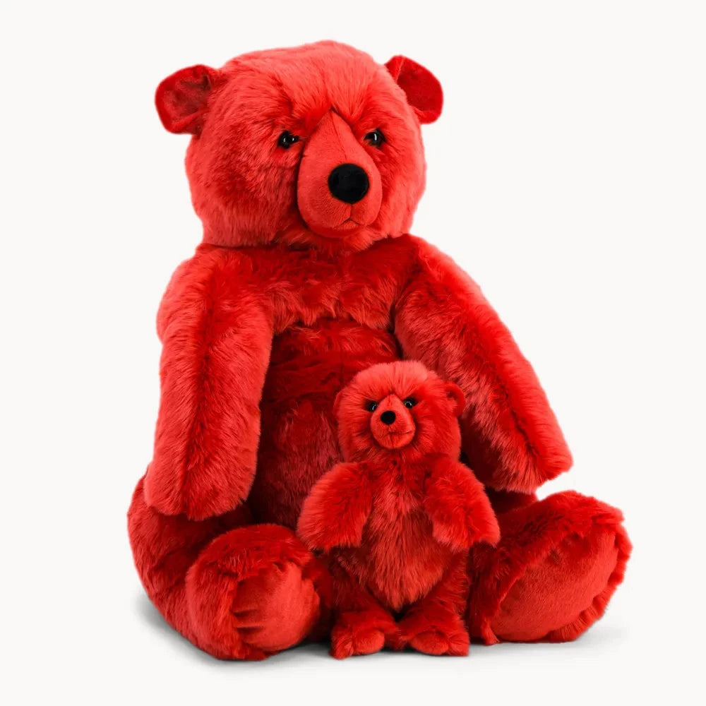 La Pelucherie Red Jules Bear orsacchiotto Small 35cm rosso