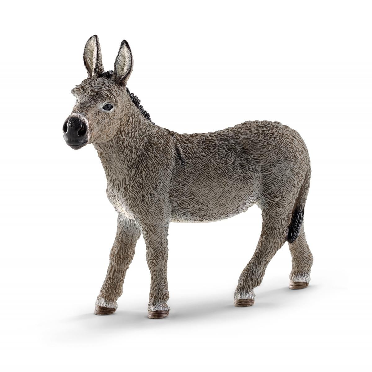 Schleich Farm World Asino 13772 statuetta fattoria grigio