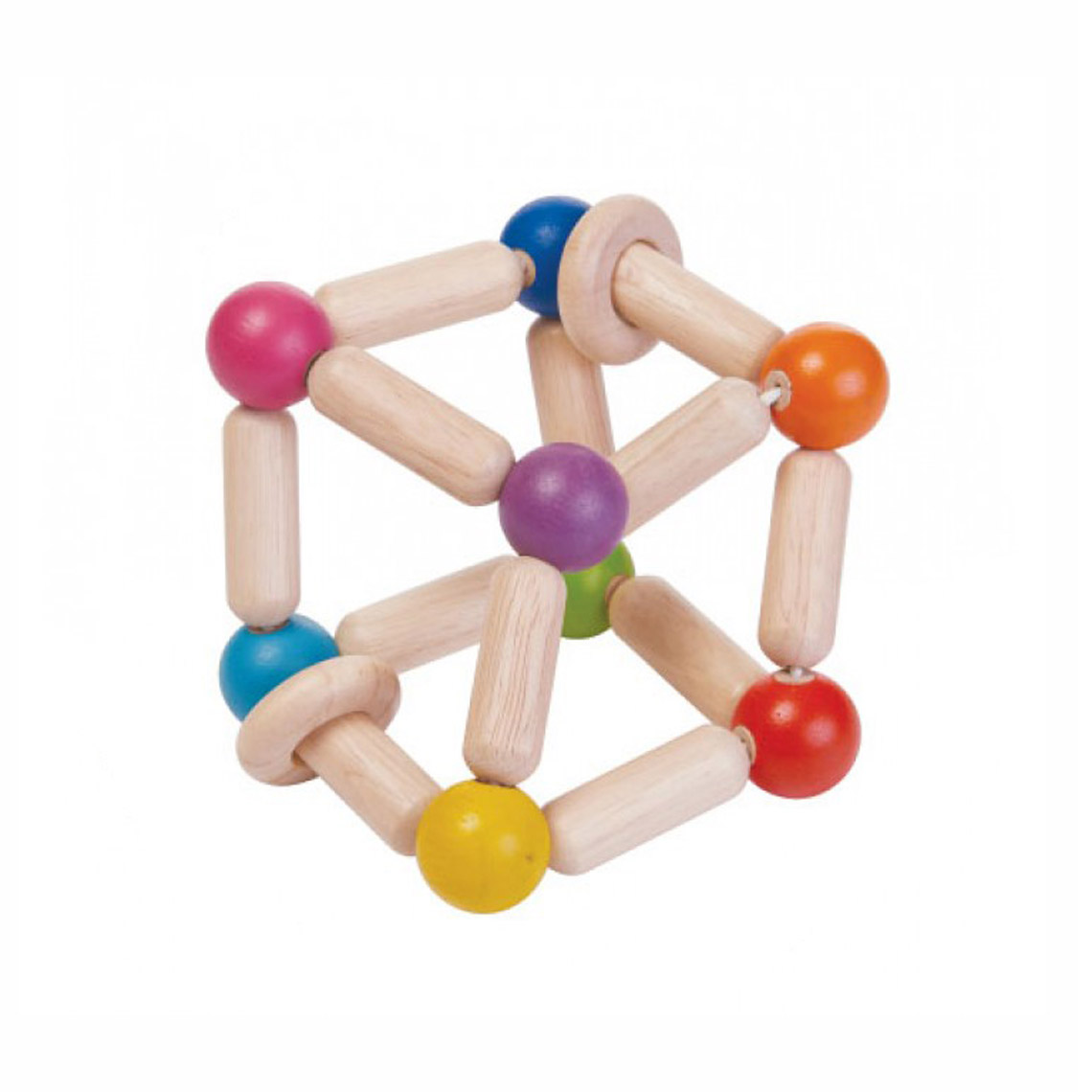 Kreativa Wooden Rattles Rattle Rectangle sonaglio legno rettangolare